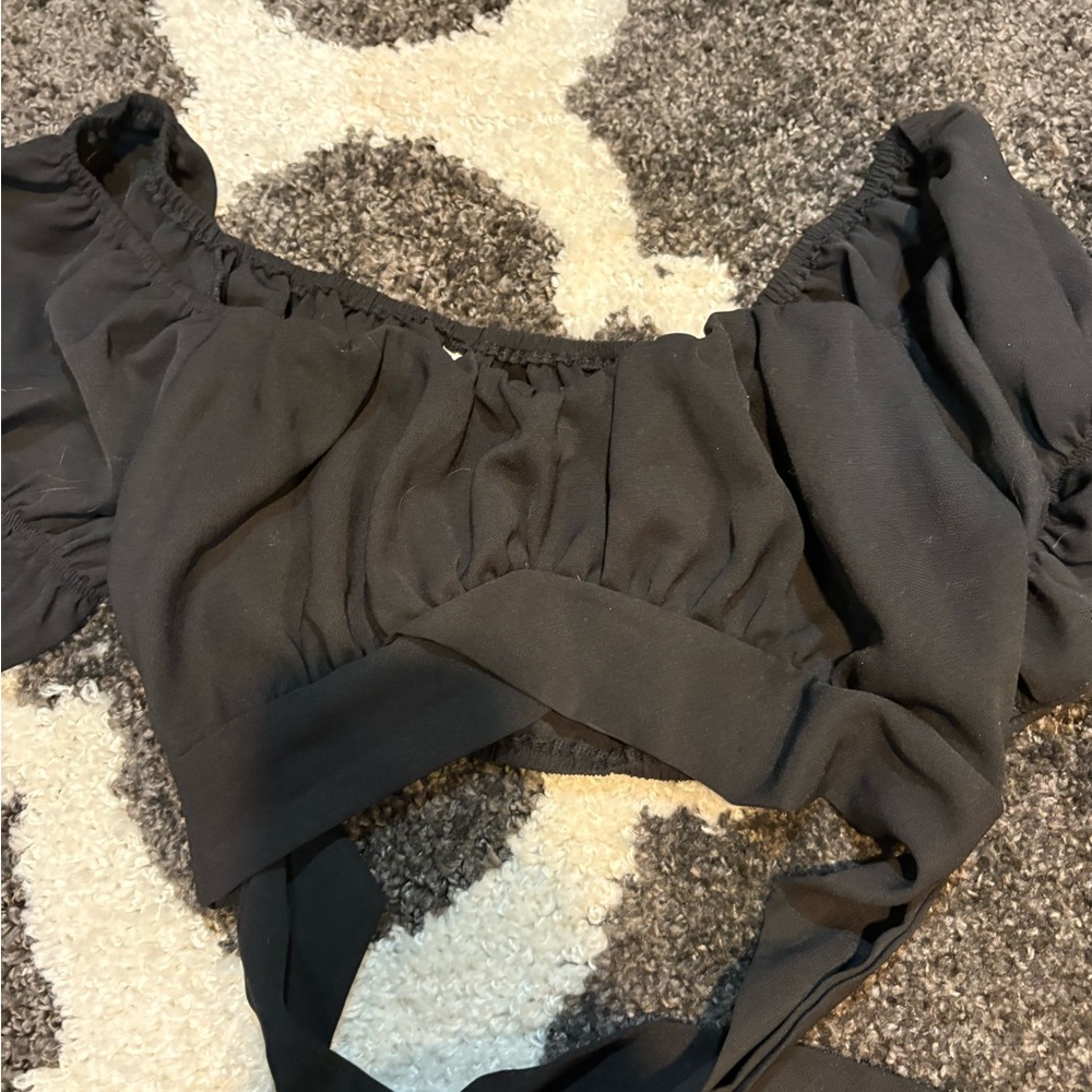 Amazon Black Crop Top